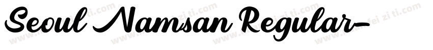 Seoul Namsan Regular字体转换